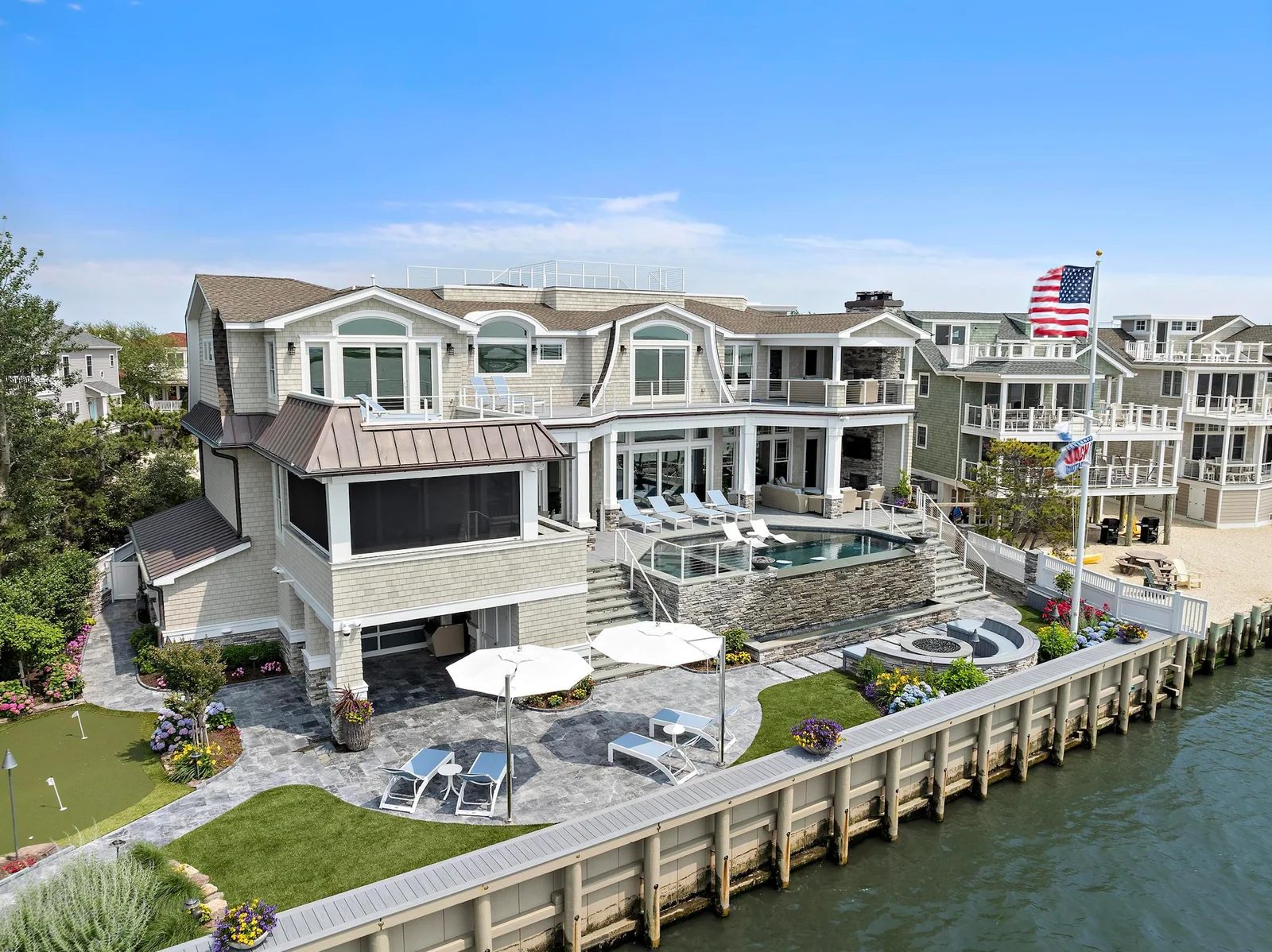 Bayfront Long Beach Island vacation estate